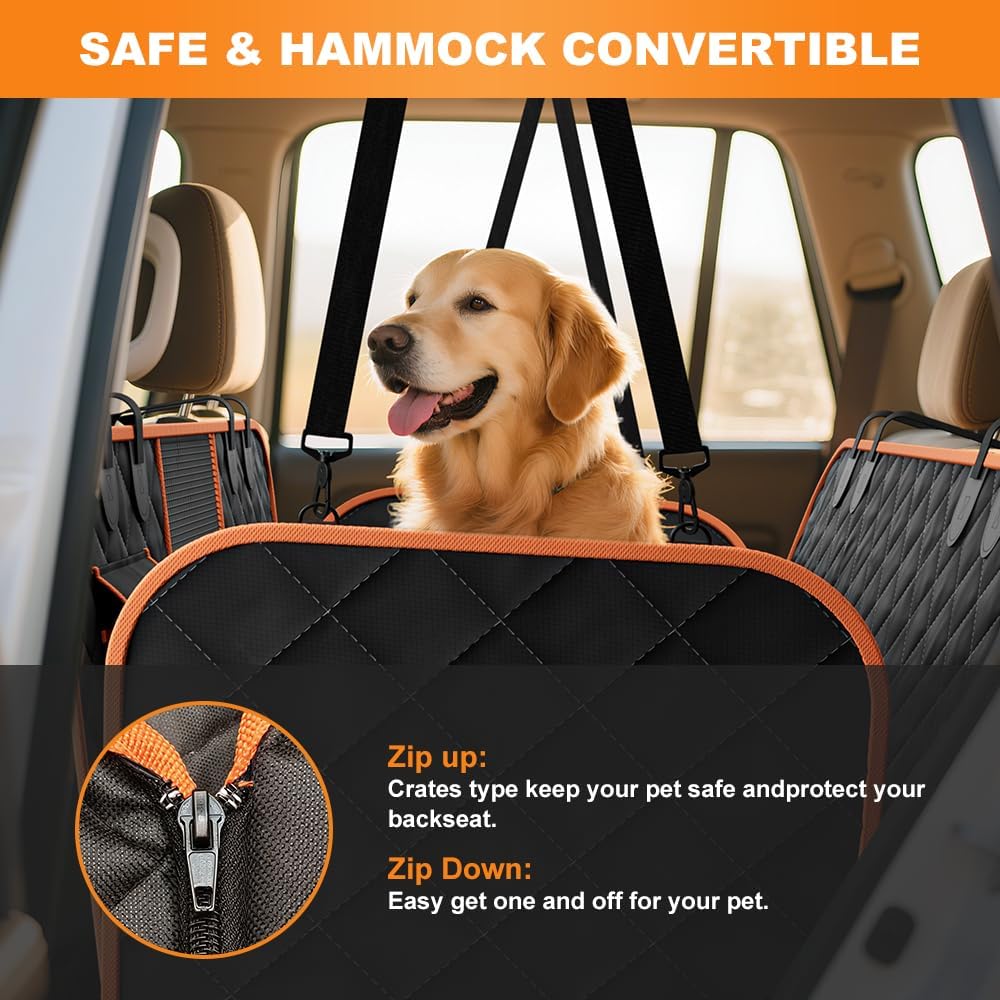 Dog Car Seat Cover - Universal Fit for Cars, Trucks & SUVs