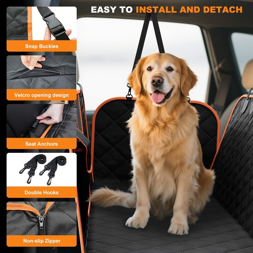 Dog Car Seat Cover - Universal Fit for Cars, Trucks & SUVs
