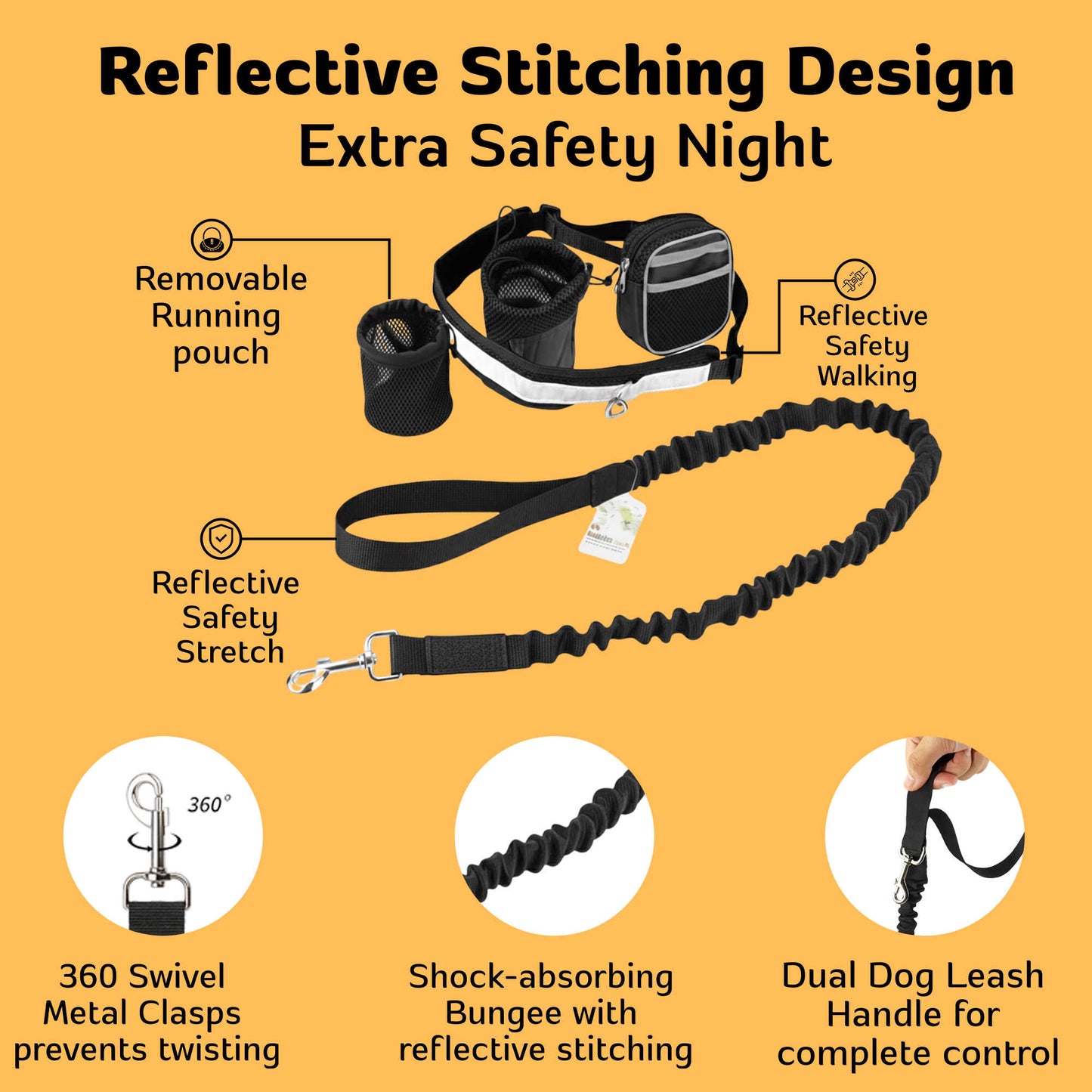 HiFi Pets™ Hands-Free Dog Leash