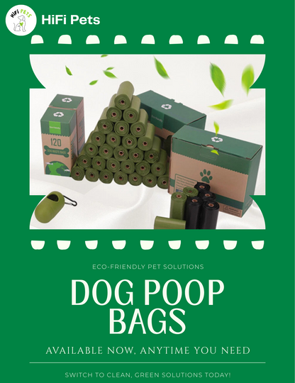 HiFi Pets™ Bio-Degradable Dog Poop Bags
